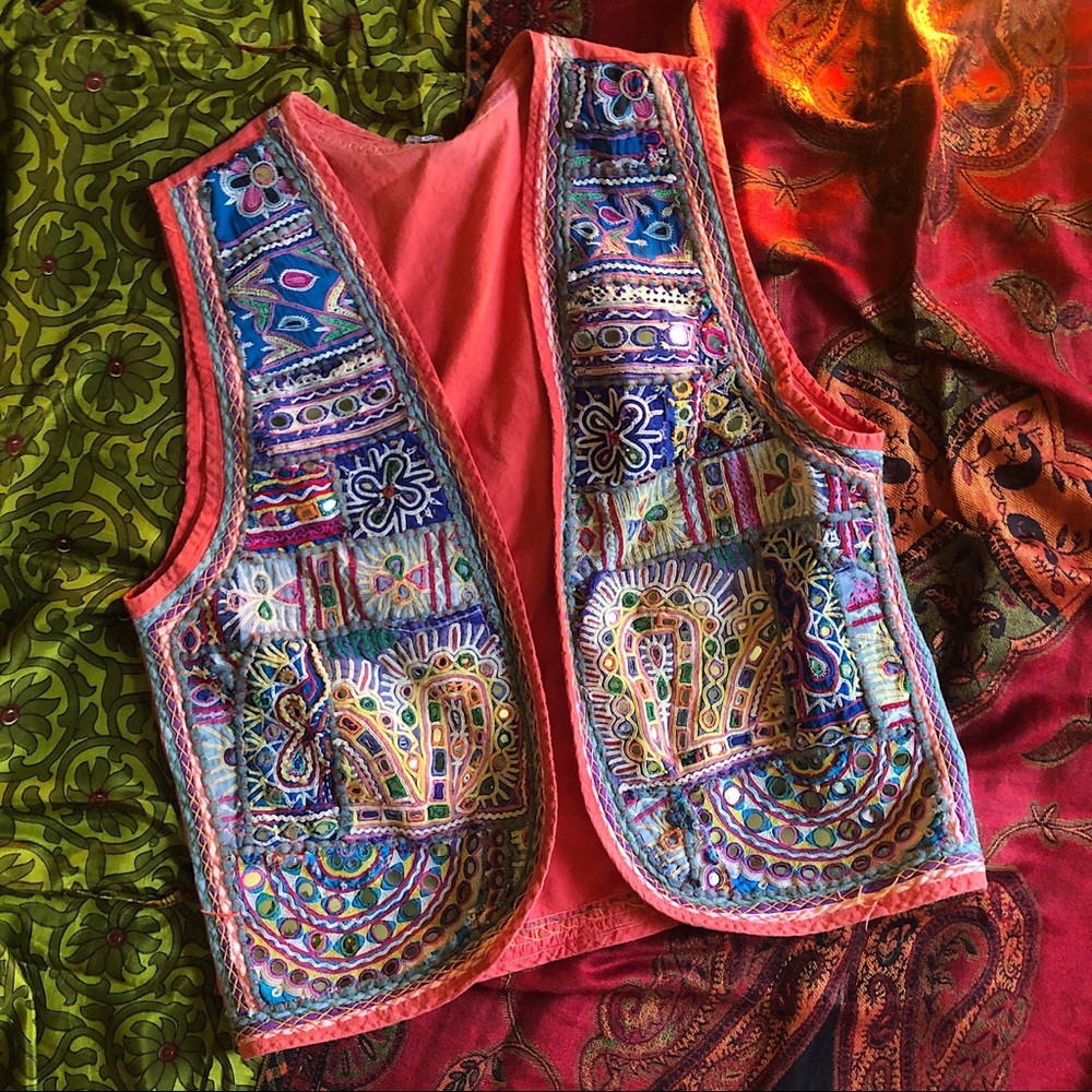 Colorful Vintage Style Bohemian Vest